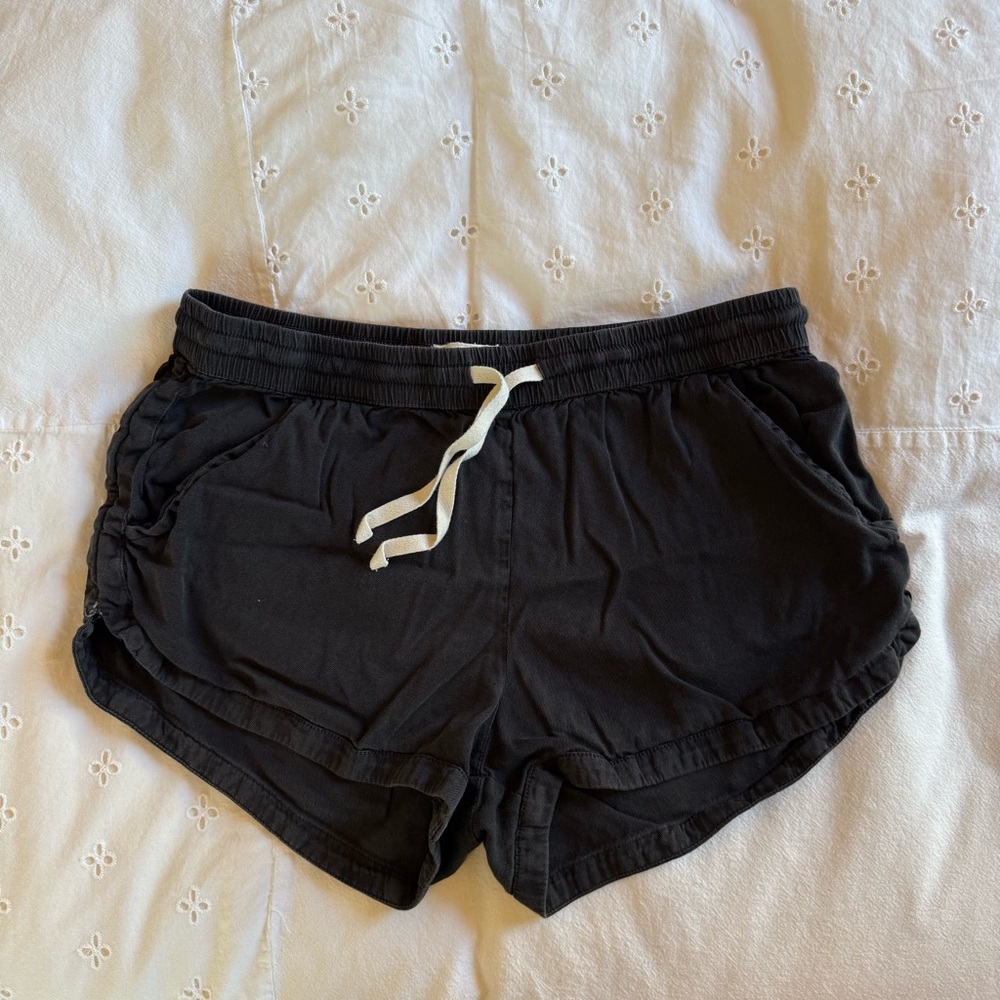 Billabong Black Shorts with White Drawstring